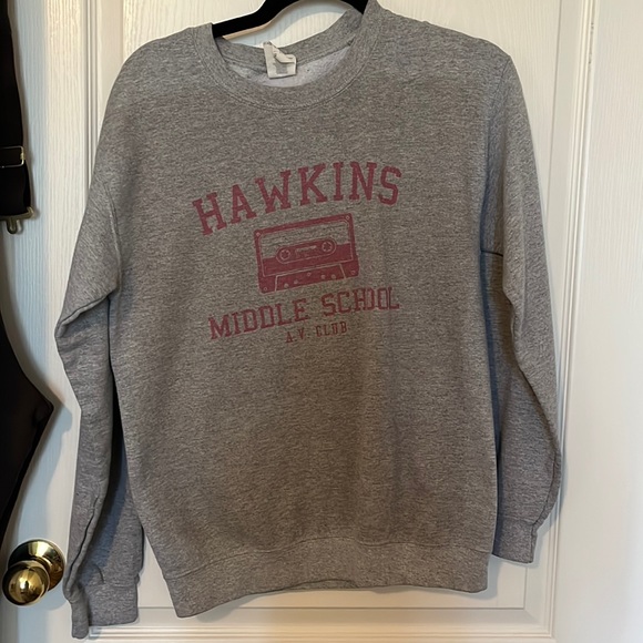 Stranger Things Hawkins Middle School Crewneck - Picture 1 of 3